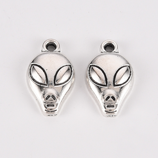 

PandaHall Tibetan Style Alloy Pendants, Lead Free & Cadmium Free, monster, Antique Silver, 19x11x3.5mm, Hole: 1.6mm, about 380cs/500g Alloy...