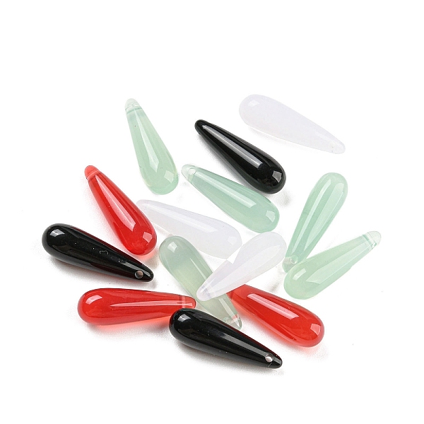 

PandaHall Acrylic Bead, Teardrop, Mixed Color, 21x6.5mm, Hole: 1.2mm Acrylic Teardrop Multicolor