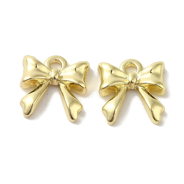 

PandaHall Rack Plating Alloy Pendants, Cadmium Free & Nickel Free & Lead Free, Bowknot, Golden, 11x10.5x3mm, Hole: 1.6mm Alloy Bowknot
