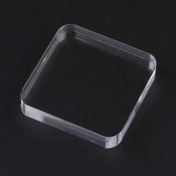 

PandaHall Transparent Acrylic DIY Stamps Handle, DIY Handmade Scrapbook, Photo Album Decor Stamps Accessories Tools, Square, Clear, 5x5x1cm...