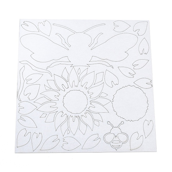 PandaHall CREATCABIN Hive Bee Sunflower Mirror Wall Stickers 3D Acrylic Mirror Decal Removable Vinyl Art Wall Home Decor Mural DIY Mirror...