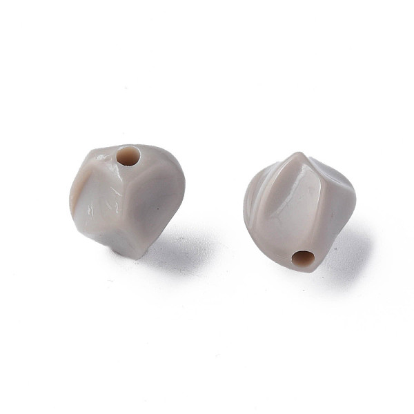 

PandaHall Opaque Acrylic Beads, Nuggets, Dark Gray, 16.5x15x13.5mm, Hole: 2.5mm, about 340pcs/500g Acrylic Nuggets