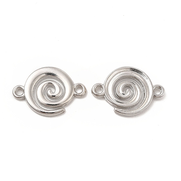

PandaHall Alloy Connector Charms, Vortex Links, Nickel, Platinum, 21x14.5x2mm, Hole: 1.6mm Alloy Flat Round