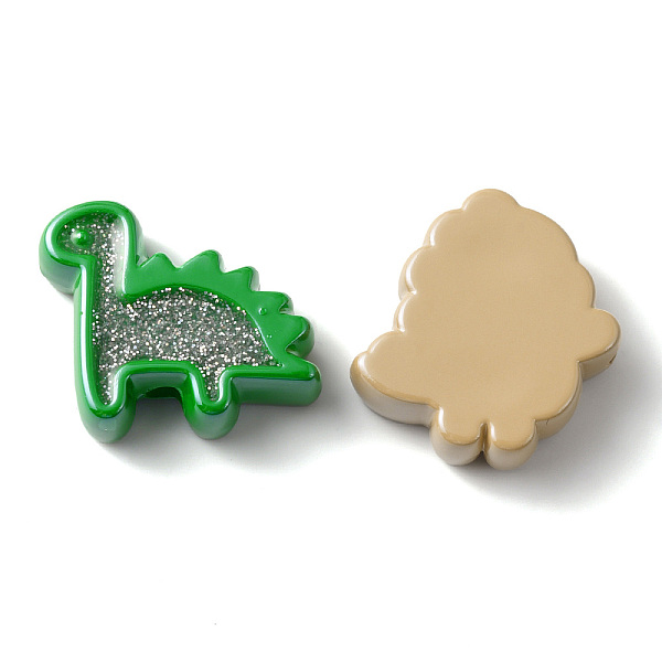 

PandaHall Opaque Acrylic Beads, with Enamel, Dinosaur, Mixed Color, 22.5~26.5x25~26.5x9~9.5mm, Hole: 3.5mm Acrylic Dinosaur Multicolor