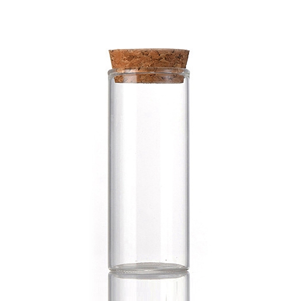 

PandaHall Column Glass Jar Glass Bottles, with Wooden Cork, Wishing Bottle, Bead Containers, Clear, 3.7x7cm, Capacity: 50ml(1.69fl. oz)...