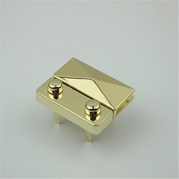 

PandaHall Zinc Alloy Twist Bag Lock Purse Catch Clasps, for DIY Bag Purse Hardware Accessories, Light Gold, 3.5x4.3cm Alloy