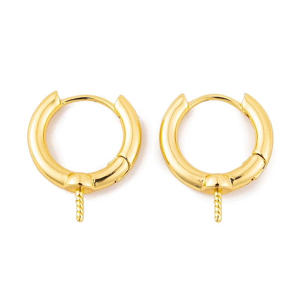 

PandaHall Brass Hoop Earrings Findings, for Half Drilled Beads, Long-Lasting Plated, Lead Free & Cadmium Free, Rings, Golden, 21x5x18mm...