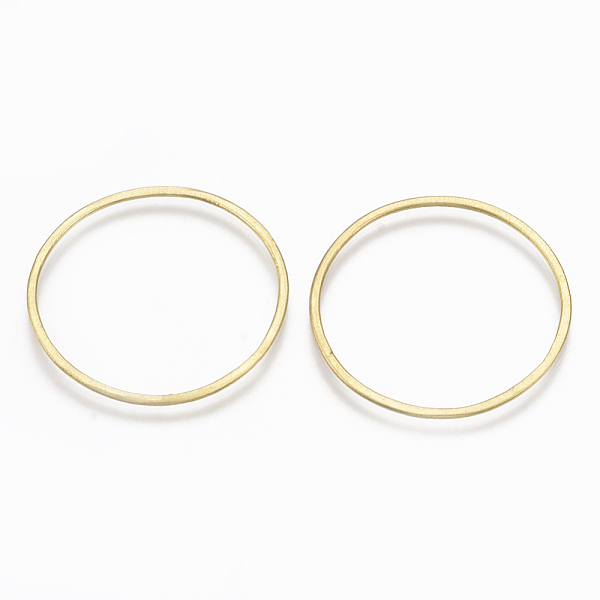 

PandaHall Brass Linking Ring, Nickel Free, Ring, Raw(Unplated), 30.5x1mm Brass Ring