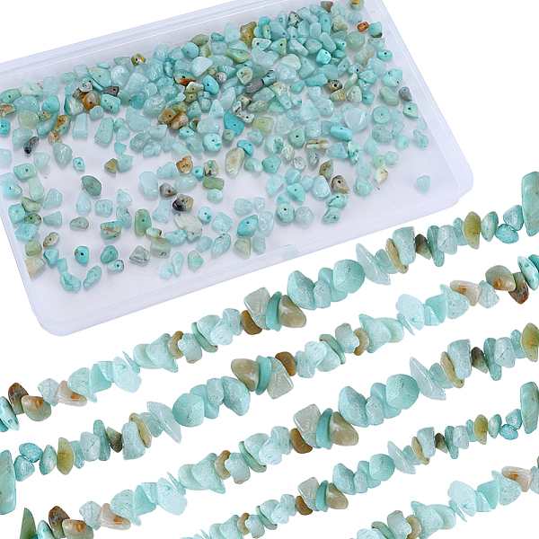 

PandaHall SUNNYCLUE 4 Strands Natural Amazonite Chip Beads Strands, 5~8x5~8mm, Hole: 1mm, about 31.5 inch Amazonite Chip