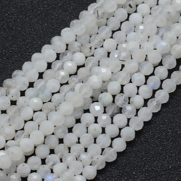 

PandaHall Natural Rainbow Moonstone Beads Strands, Round, Faceted, 4mm, Hole: 0.7mm, about 94pcs/strand, 15.35 inch(39cm) Rainbow Moonstone...