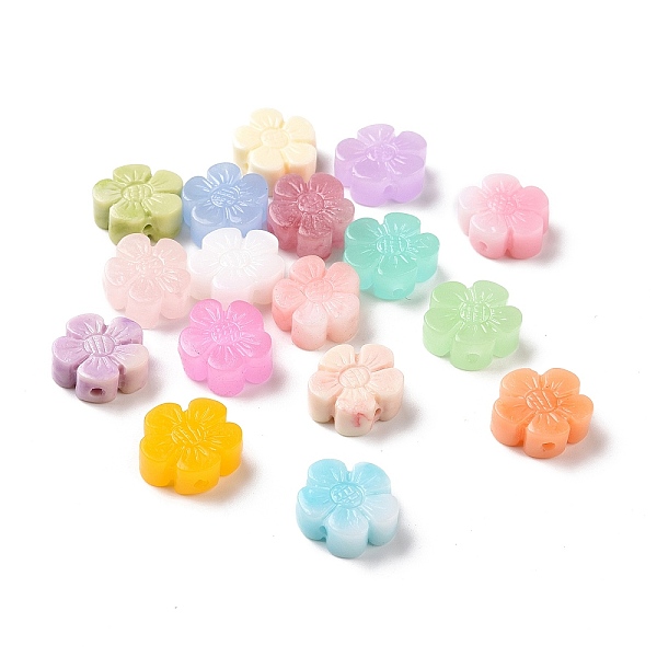 

PandaHall Synthetic Coral Beads, Dyed, Flower, Mixed Color, 13.5x13x6mm, Hole: 1.5mm Synthetic Coral Flower Multicolor