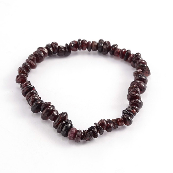 

PandaHall Natural Gemstone Beaded Stretch Bracelets, Inner Diameter: 1-7/8~2 inch(4.8~5.2cm) Garnet