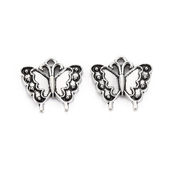 

PandaHall Tibetan Style Alloy Pendant Enamel Settings, Cadmium Free & Lead Free, Butterfly, Antique Silver, 17x18x2mm, Hole: 1.5mm Alloy...