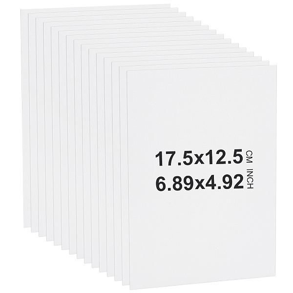 

PandaHall Paper Picture Photo Mat, Rectangle, White, 125x175x1mm Paper Rectangle White