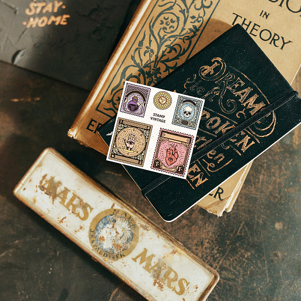 

PandaHall GLOBLELAND Vintage Alchemy Clear Stamps for DIY Scrapbooking Retro Magic Silicone Clear Stamp Seals Transparent Stamps for Cards...