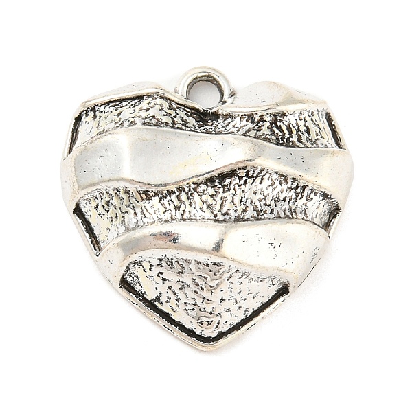 

PandaHall Tibetan Style Alloy Pendants, Antique Silver, Heart, 20x20x7.5mm, Hole: 2mm Alloy Heart