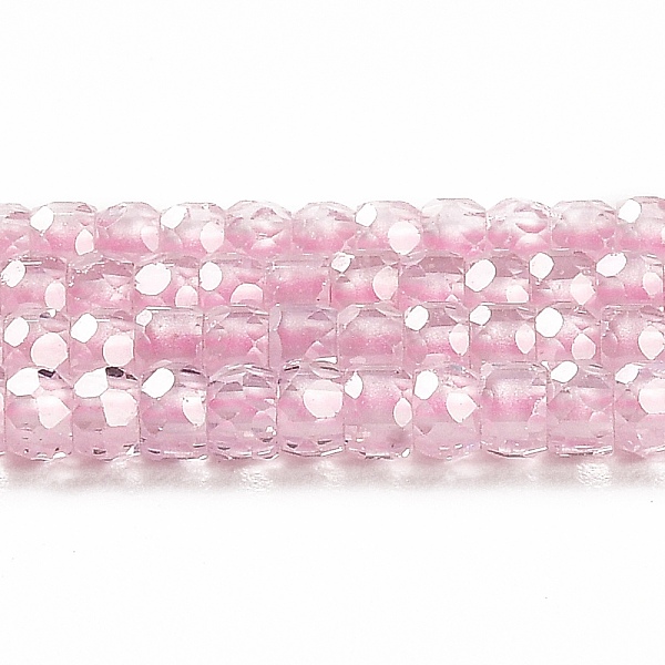 

PandaHall Cubic Zirconia Bead Strands, Faceted Rondelle, Pearl Pink, 3x2mm, Hole: 0.6mm, about 164~172pcs/strand, 14.57~14.88 inch...