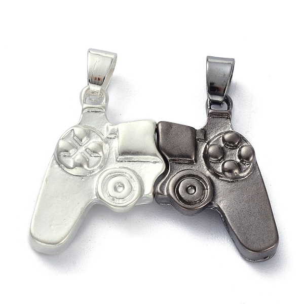 

PandaHall Alloy Magnetic Friendship Controller Necklace Set, Magnet Game Console Handle Pendants, for Friend Couples Gift, Mixed Color...