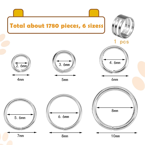 126gの鉄は閉じていますが、はんだ付けされていない丸カン