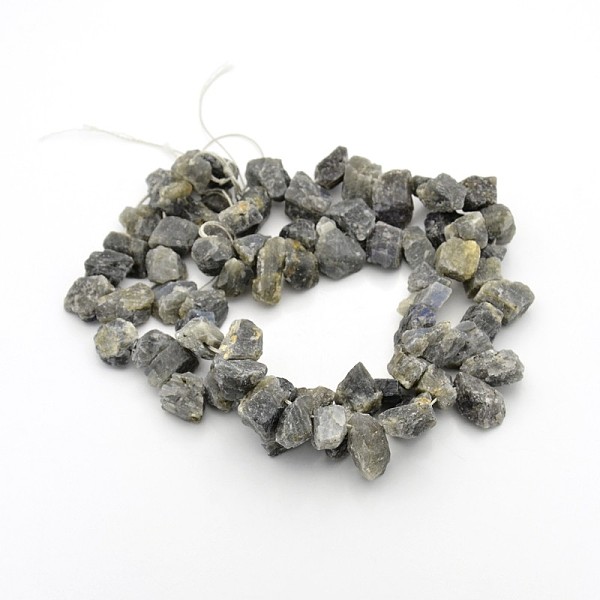 

PandaHall Natural Labradorite Nuggets Bead Strands, 10~20mm, Hole: 1mm, about 16 inch Labradorite Nuggets