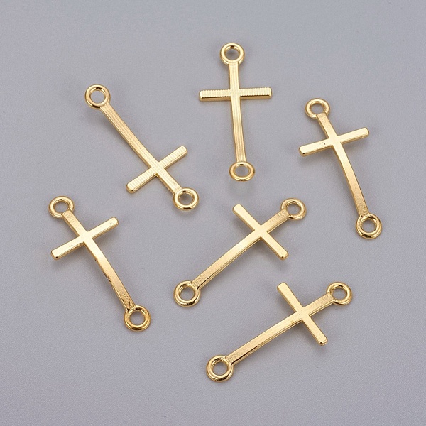 

PandaHall Alloy Links connectors, Sideways Cross, Cadmium Free & Nickel Free & Lead Free, Golden, 39x17x2mm, Hole: 3mm Alloy Cross