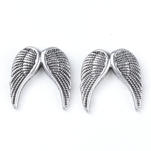 

PandaHall Tibetan Style Alloy Beads, Wing, Cadmium Free & Lead Free, Antique Silver, 19x19x5mm, Hole: 2mm, about 300pcs/1000g Alloy Wing