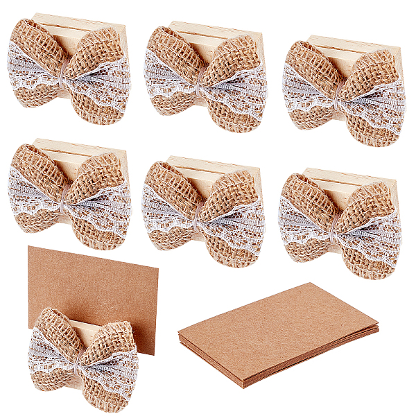 6 Sets Wood Place C… - image