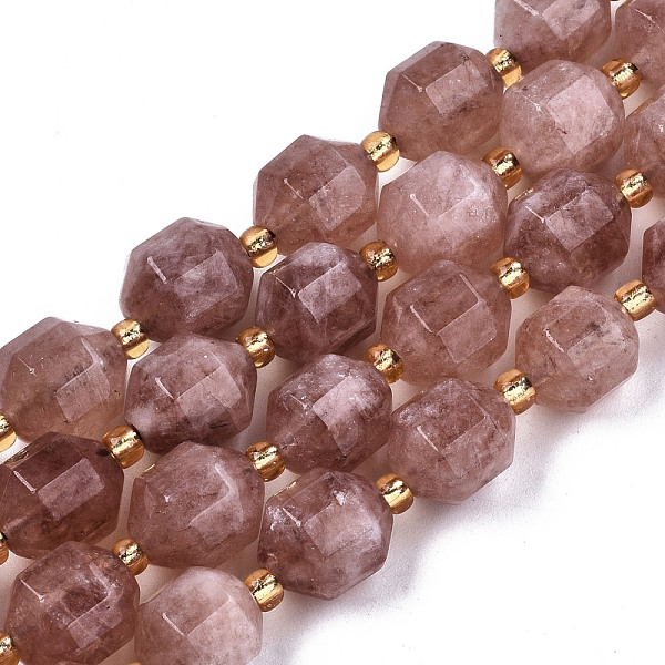 

PandaHall Natural Dolomite Beads Strands, Faceted, Dyed, Round, Rosy Brown, 10.5x9.5mm, Hole: 1.2mm, about 31pcs/strand, 15.04 inch~15.35...