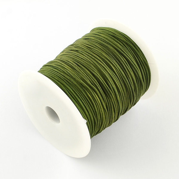 

PandaHall Nylon Thread, Dark Olive Green, 1mm, about 153.1 yards(140m)/roll Nylon Green