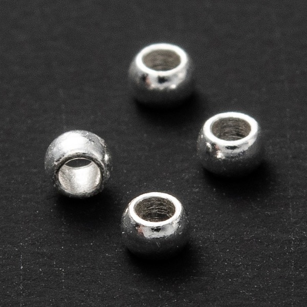 

PandaHall 202 Stainless Steel Spacers Beads, Round, Silver, 2x1.5mm, Hole: 1mm 202 Stainless Steel Round