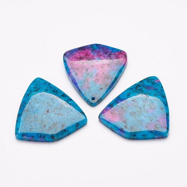 

PandaHall Natural Sesame Jasper/Kiwi Jasper Big Pendants, Triangle, 55.5x46.5x7mm, Hole: 2mm Sesame Jasper Triangle