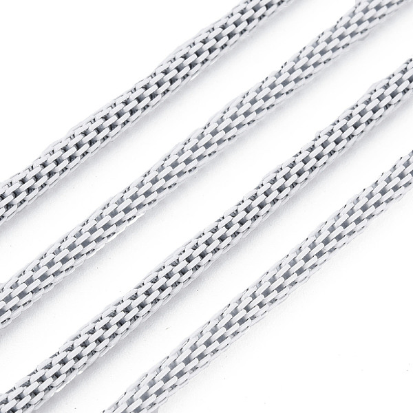 

PandaHall Spray Painted Iron Popcorn Chains, Soldered, WhiteSmoke, 1190x3mm Iron White