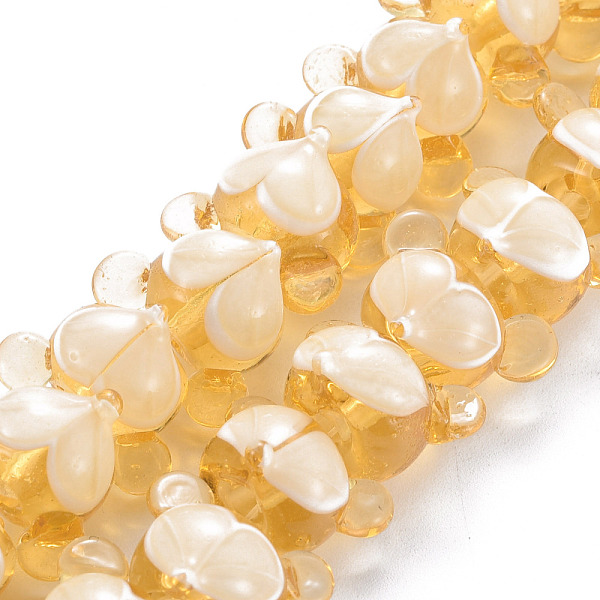 

PandaHall Handmade Bumpy Lampwork Beads Strands, Fox, Goldenrod, 12~13x17~19.5x15~16mm, Hole: 2.5mm, about 40pcs/strand, 16.54 inch(42cm)..., Gold