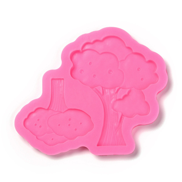 

PandaHall DIY Tree Food Grade Silicone Fondant Molds, for DIY Cake Decoration, UV Resin & Epoxy Resin Jewelry Making, Hot Pink, 145x120x9mm...