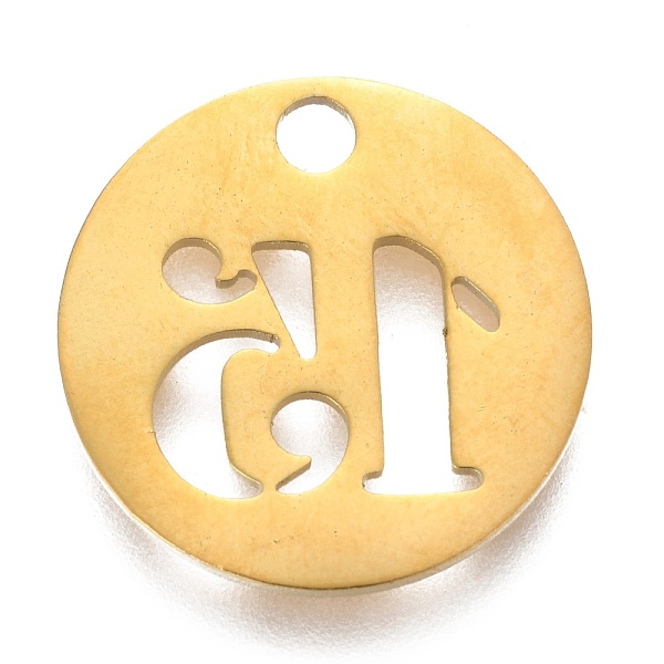 

PandaHall 304 Stainless Steel Pendants, Cut-Out, Hollow, Flat Round with Number, Golden, Num.15, 19x1.5mm, Hole: 2.5mm Stainless Steel...