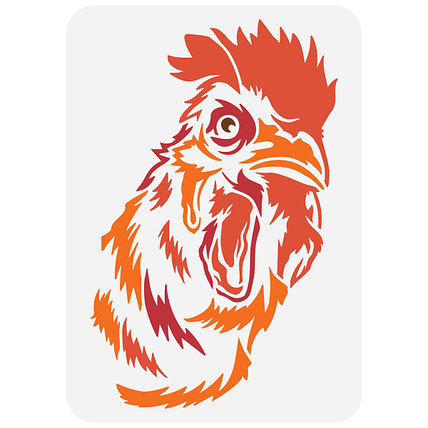 

PandaHall Plastic Drawing Painting Stencils Templates, for Painting on Scrapbook Fabric Tiles Floor Furniture Wood, Rectangle, Rooster...