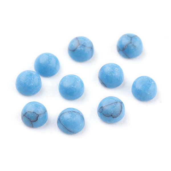 Synthetische Blaue Türkiscabochons