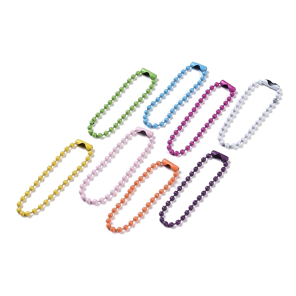 

PandaHall Iron Ball Tag Chains, for Price Tag, Mixed Color, 11.8x0.2cm Iron Multicolor