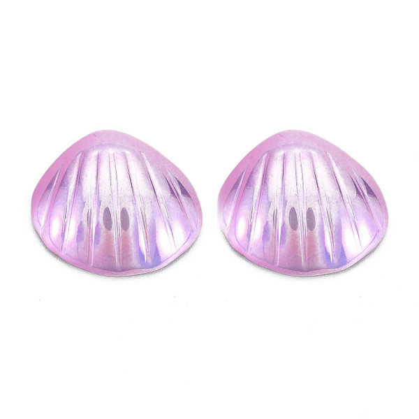

PandaHall Electroplated Glass Cabochons, Shell, Mixed Color, 19x20x6mm Glass Shell Shape Multicolor