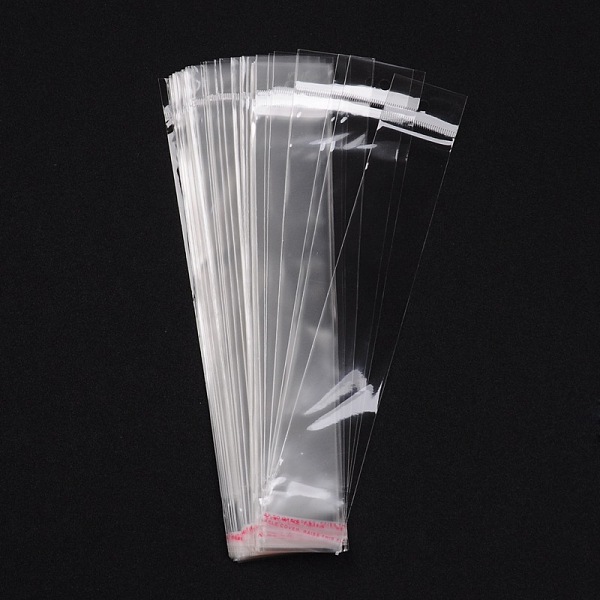 

PandaHall OPP Cellophane Bags, Rectangle, Clear, 26.5x4cm, Unilateral Thickness: 0.035mm, Inner Measure: 21x4cm OPP Cellophane Clear
