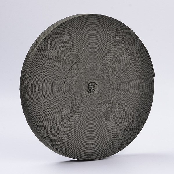 

PandaHall Colored Flat Elastic Rubber Band, Webbing Garment Sewing Accessories, Dark Gray, 25mm, about 43.74 yards(40m)/roll Elastic Fibre...