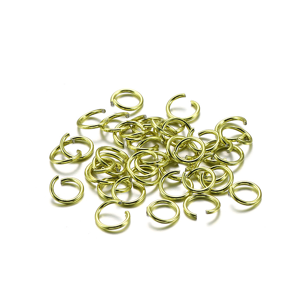 

PandaHall Aluminum Jump Rings, Open Jump Rings, Round Ring, Yellow Green, 18 Gauge, 8x1mm, Inner Diameter: 6.5mm, about 300pcs/bag Aluminum...