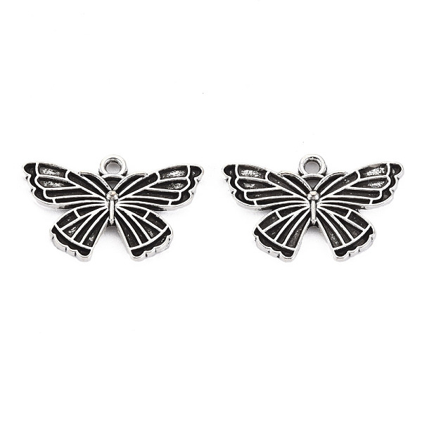

PandaHall Tibetan Style Alloy Pendant Enamel Settings, Cadmium Free & Lead Free, Butterfly, Antique Silver, 25x15x2mm, Hole: 1.6mm Alloy...