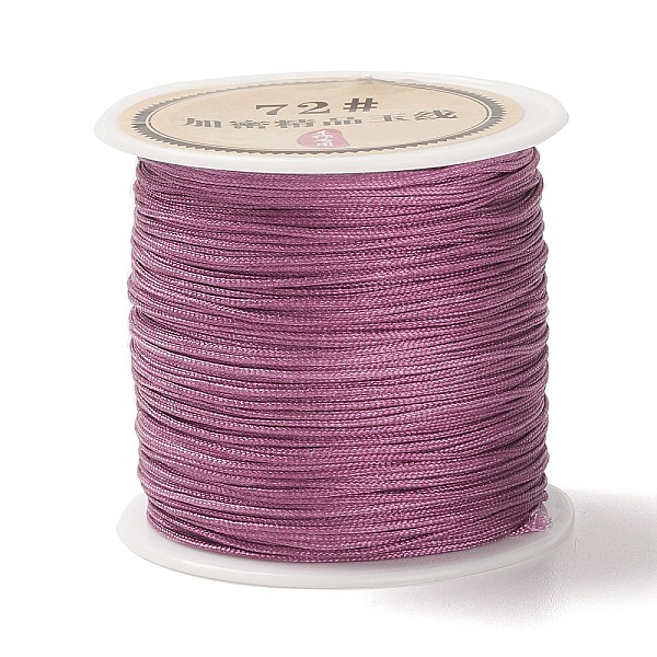 

PandaHall 50 Yards Nylon Chinese Knot Cord, Nylon Jewelry Cord for Jewelry Making, Old Rose, 0.8mm Nylon