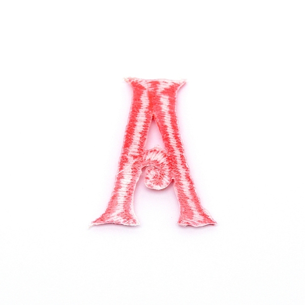 

PandaHall Computerized Embroidery Cloth Iron on/Sew on Patches, Costume Accessories, Appliques, Letter, Red, Letter.A, 27x21x1.4mm Cloth...