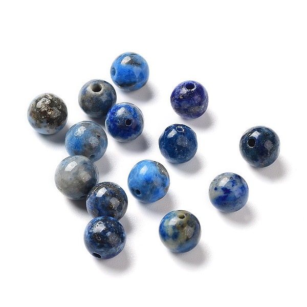 

PandaHall Natural Lapis Lazuli Beads, Dyed, Round, 6mm, Hole: 0.8mm Lapis Lazuli Round