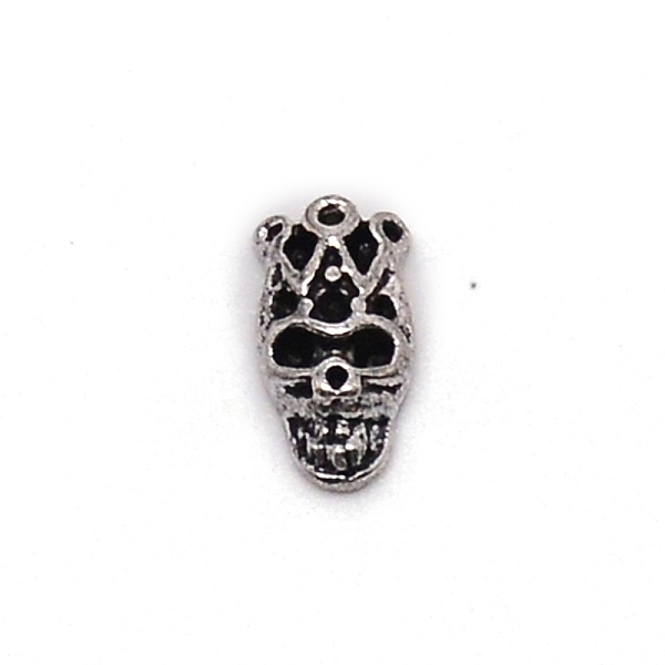 

PandaHall Alloy Skull Cabochons, Nail Art Decoration Accessories, Antique Silver, 9.5x5x2.4mm, 100pcs/set Alloy Skull