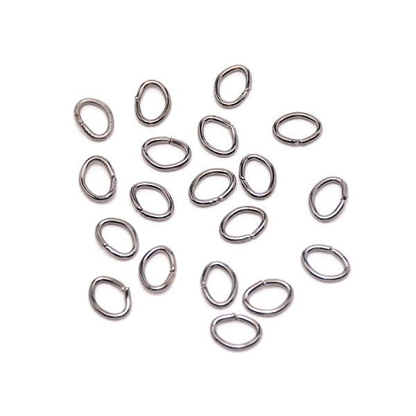 

PandaHall Iron Quick Link Connectors, Ring, Gunmetal, 8x5x0.8mm, Inner Diameter: 4.5x3.5mm, 300pcs/bag Iron Oval