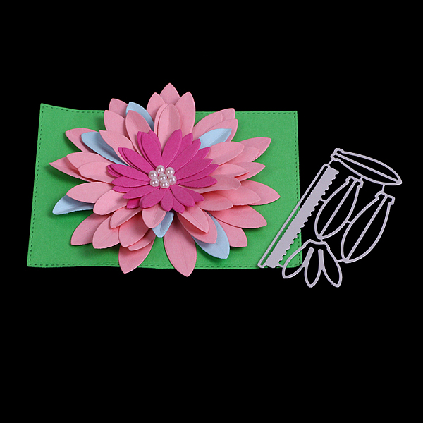 

PandaHall Flower Frame Carbon Steel Cutting Dies Stencils, for DIY Scrapbooking/Photo Album, Decorative Embossing DIY Paper Card, Matte...