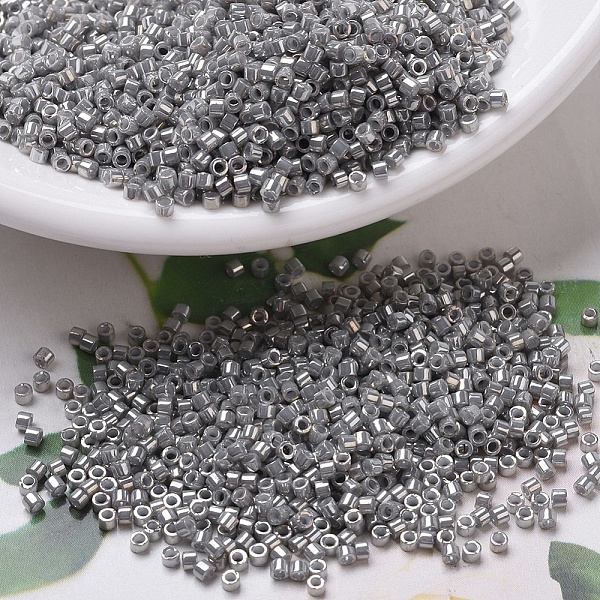 

PandaHall MIYUKI Delica Beads, Cylinder, Japanese Seed Beads, 11/0, (DB0251) Opaque Smoke Gray Luster, 1.3x1.6mm, Hole: 0.8mm, about...